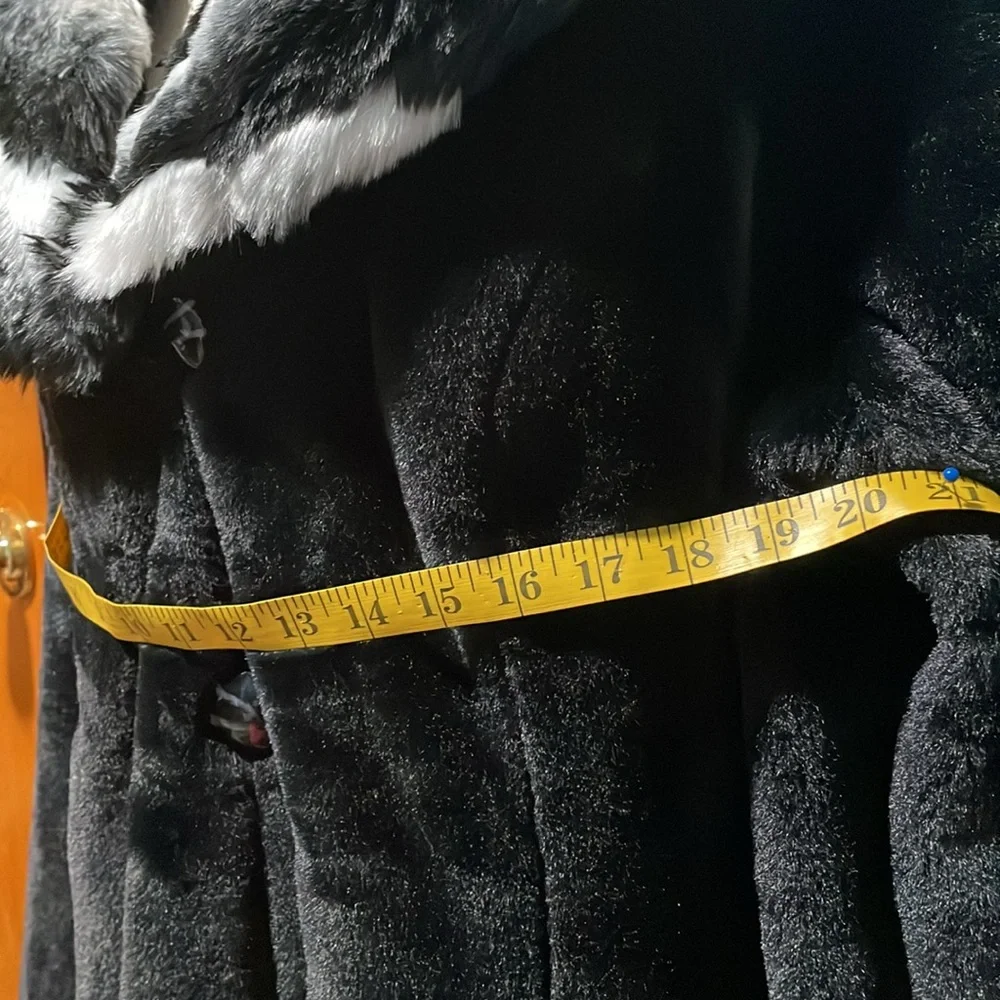 Dennis by Dennis Basso Gold, Super Soft Designer Faux Fur Coat, hood & collar-2x - Picture 12 of 12